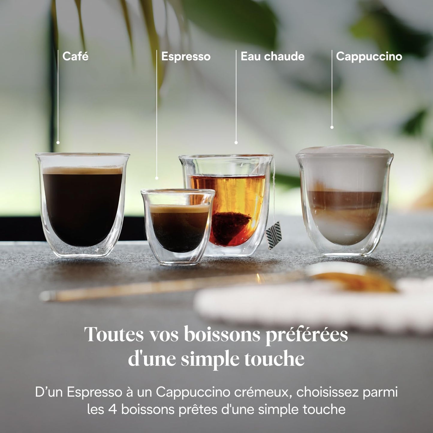 De’Longhi Magnifica Start - Perfetto Machine à Café Automatique avec LatteCrema Mousseur à Lait Automatique, 4 Boissons Enregistrées, Commandes Soft Touch, Noir et Gris (ECAM222.60.BG)